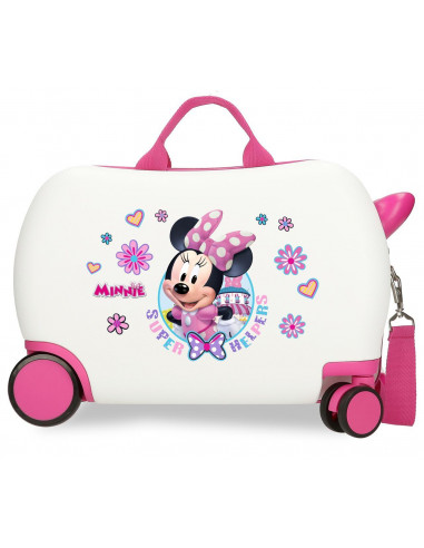 4571063 ABS ROLLING SUITCASE 4W.(2 MULTID.) 45CM.MINNIE SUPE